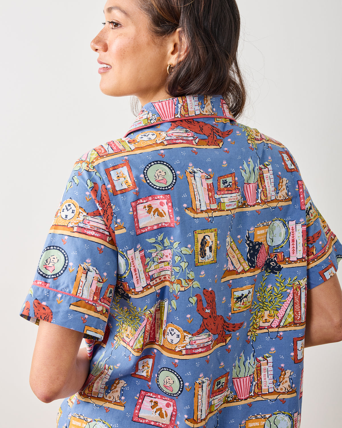Unleashed Stories - Short PJ Set - Bookkeeper Blue - Printfresh