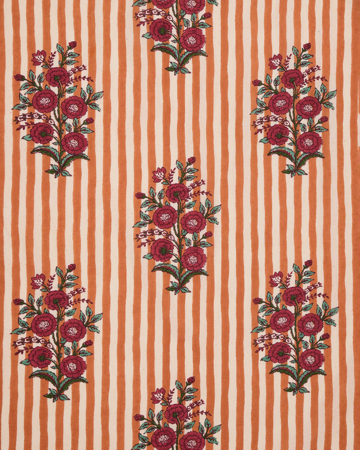 Wildflower Stripes - Emilia Skirt - Ivory Wine - Printfresh