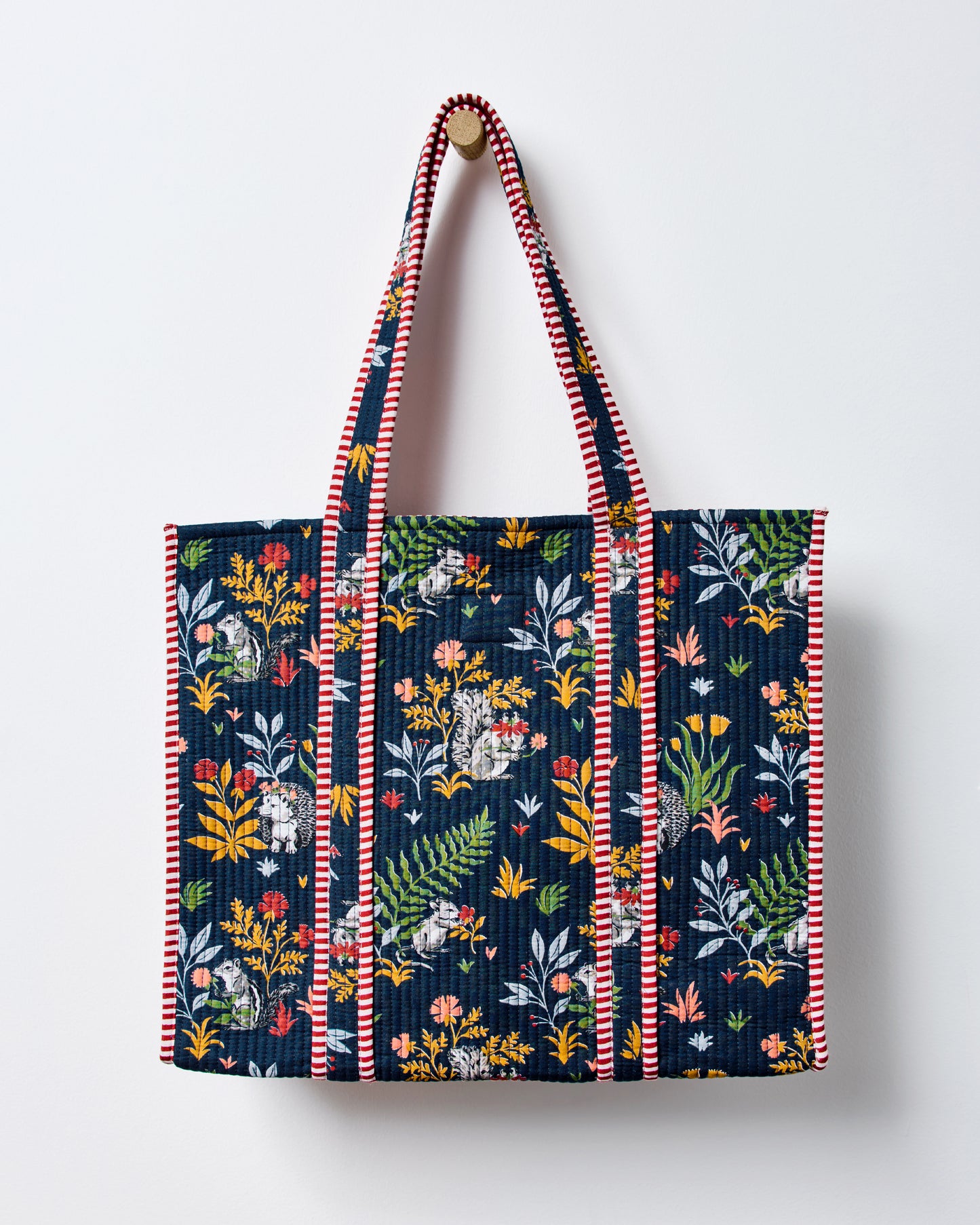 Woodland Critters - The Traveler Tote - Indigo