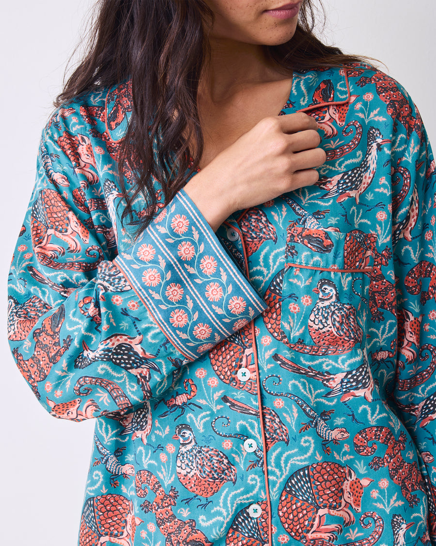 Canyon Critters - Petite Eco Satin Soho Set - Teal