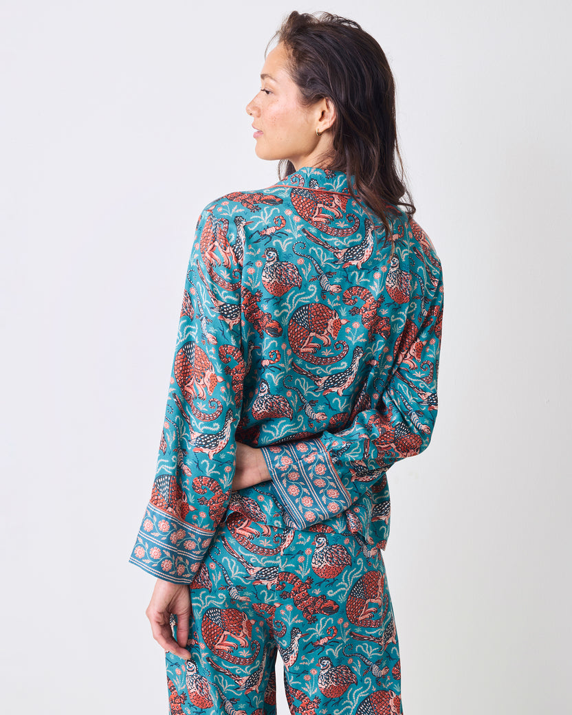 Canyon Critters - Petite Eco Satin Soho Set - Teal