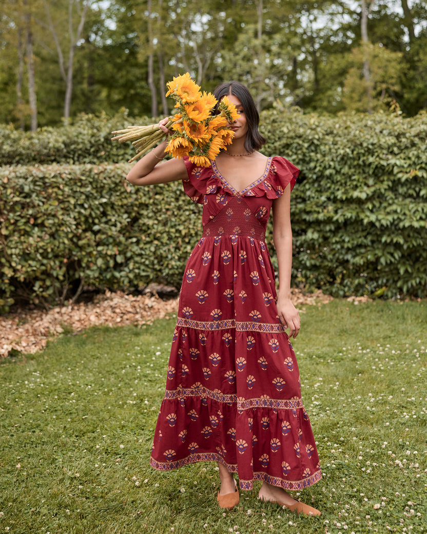 Canyon Wildflower - Cordelia Dress - Red Rock