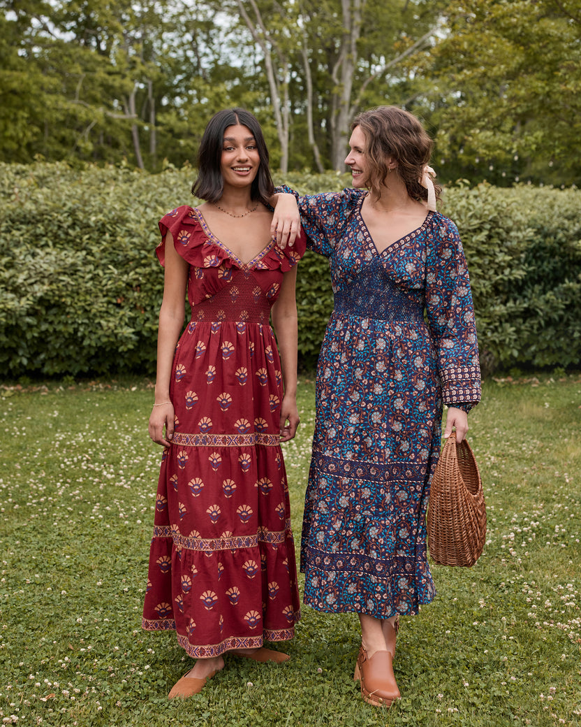 Valley Garden - Flora Dress - Midnight Sky