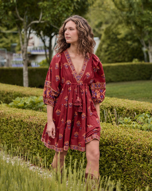 Canyon Wildflower - Gabby Dress - Red Rock