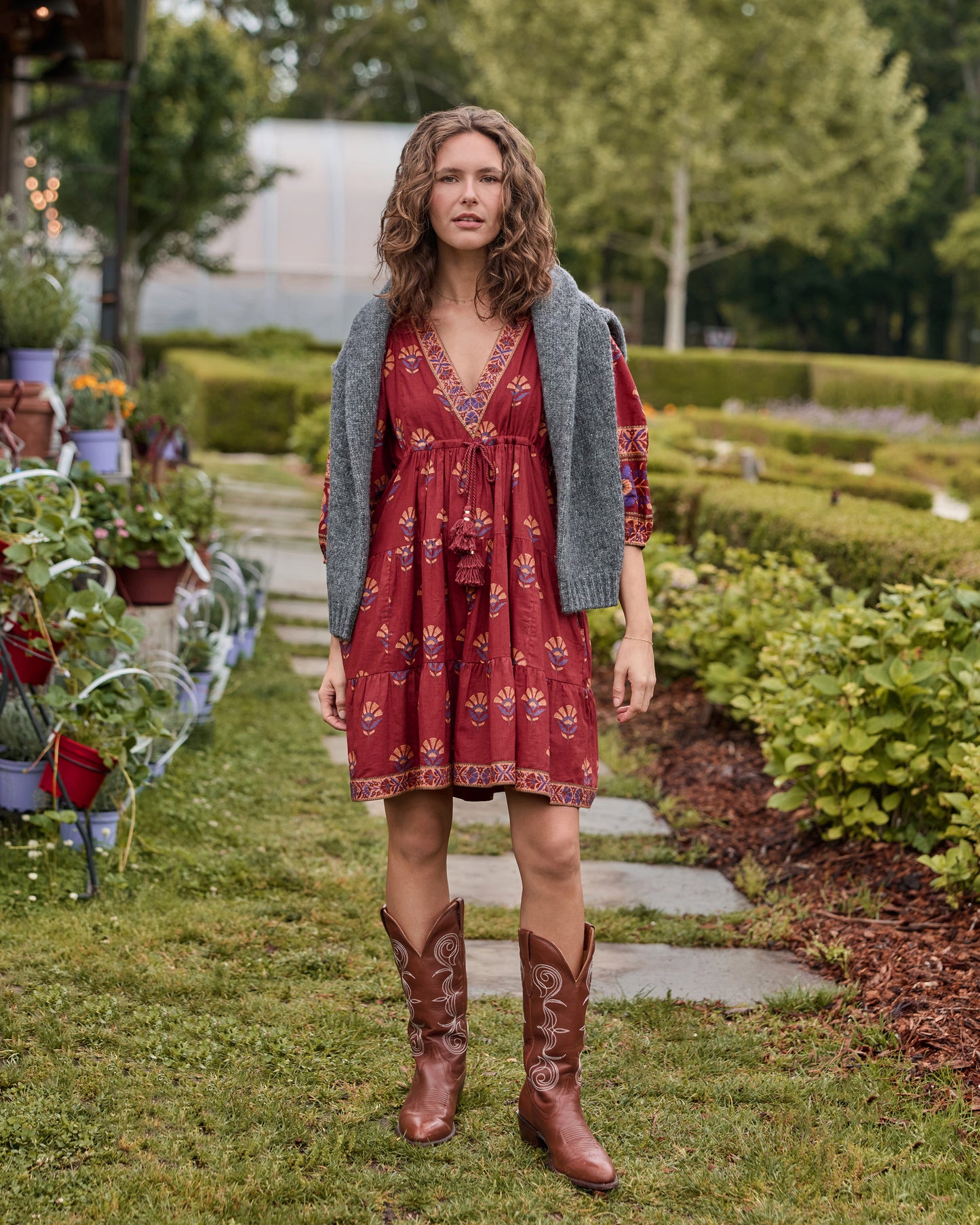 Canyon Wildflower - Gabby Dress - Red Rock