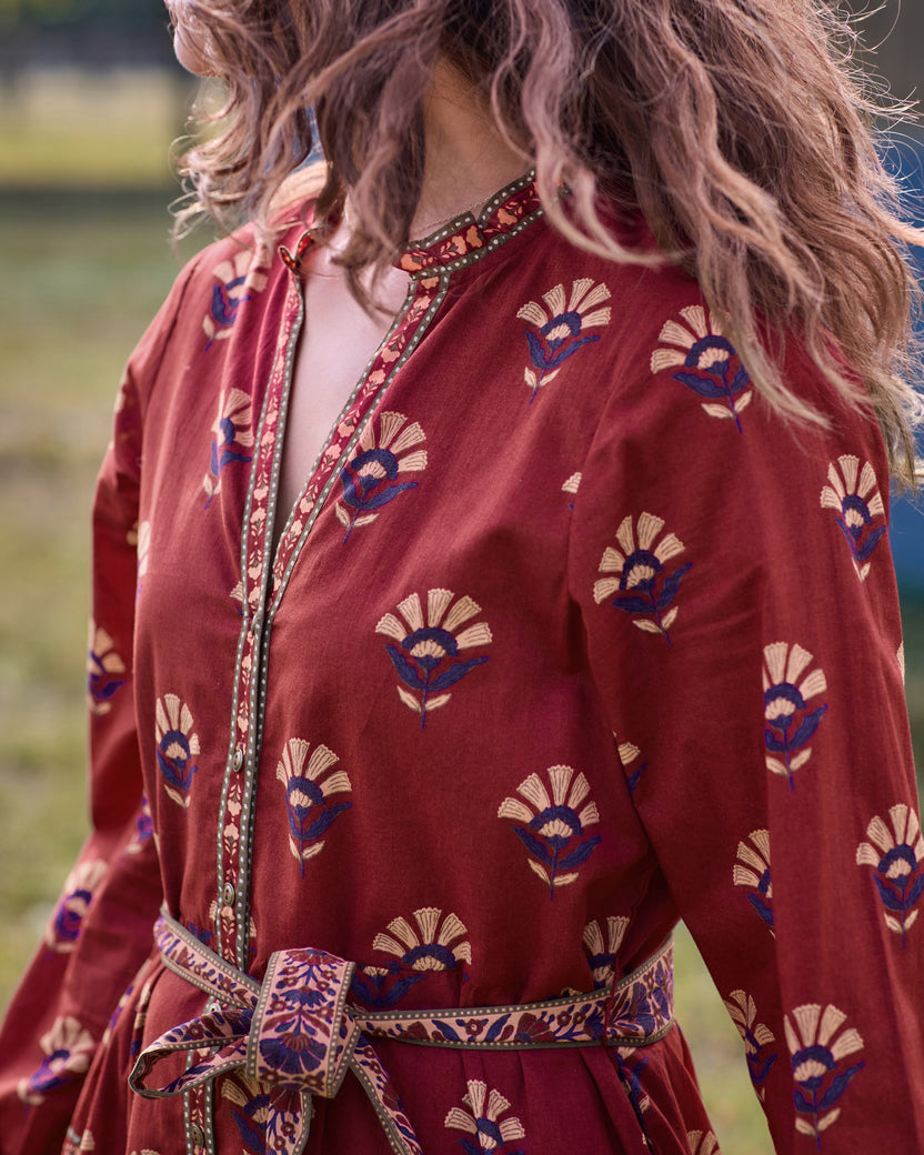 Canyon Wildflower - Maybelle Dress - Red Rock