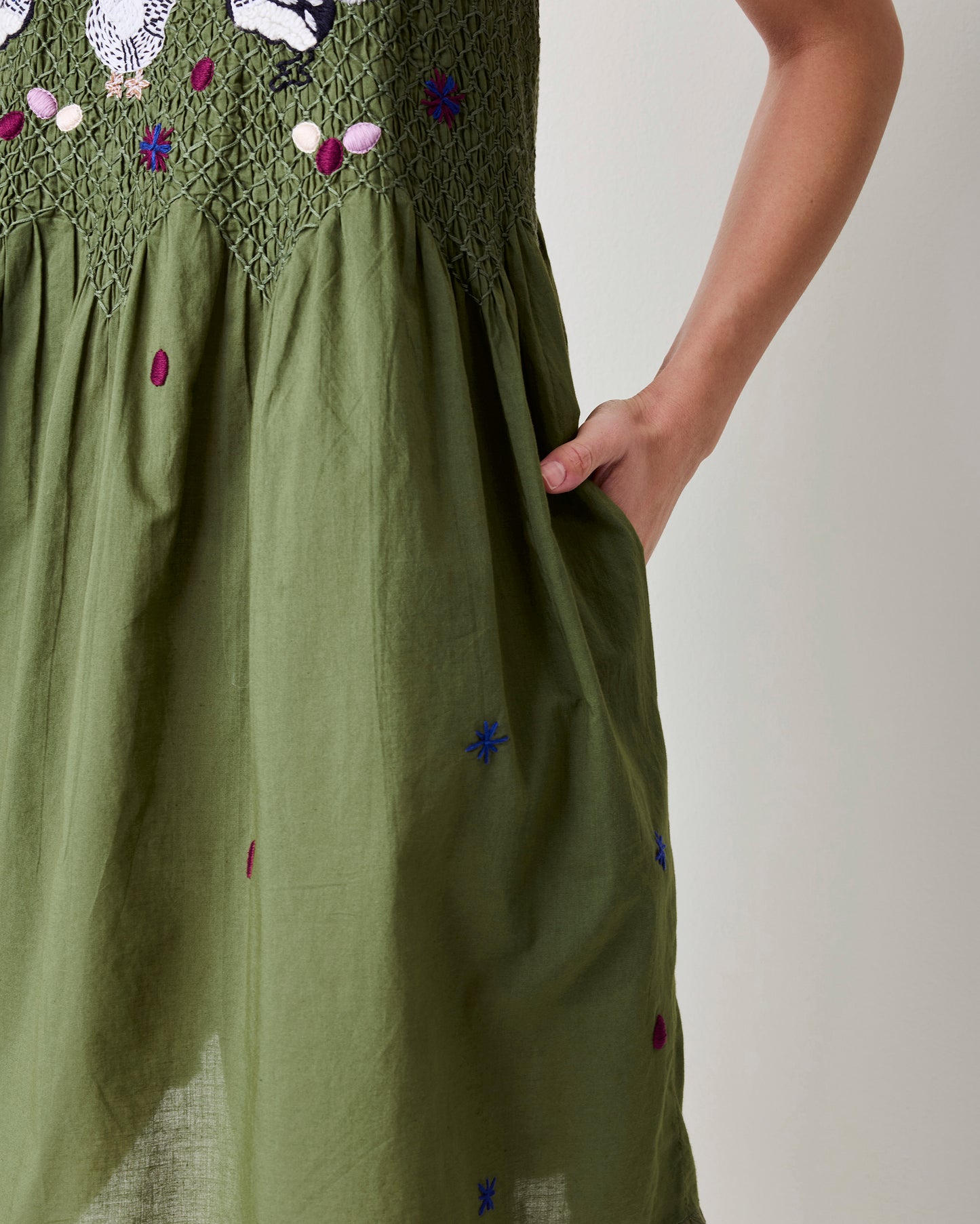 Chickens & Roosters - Tulsi Nightie - Olive