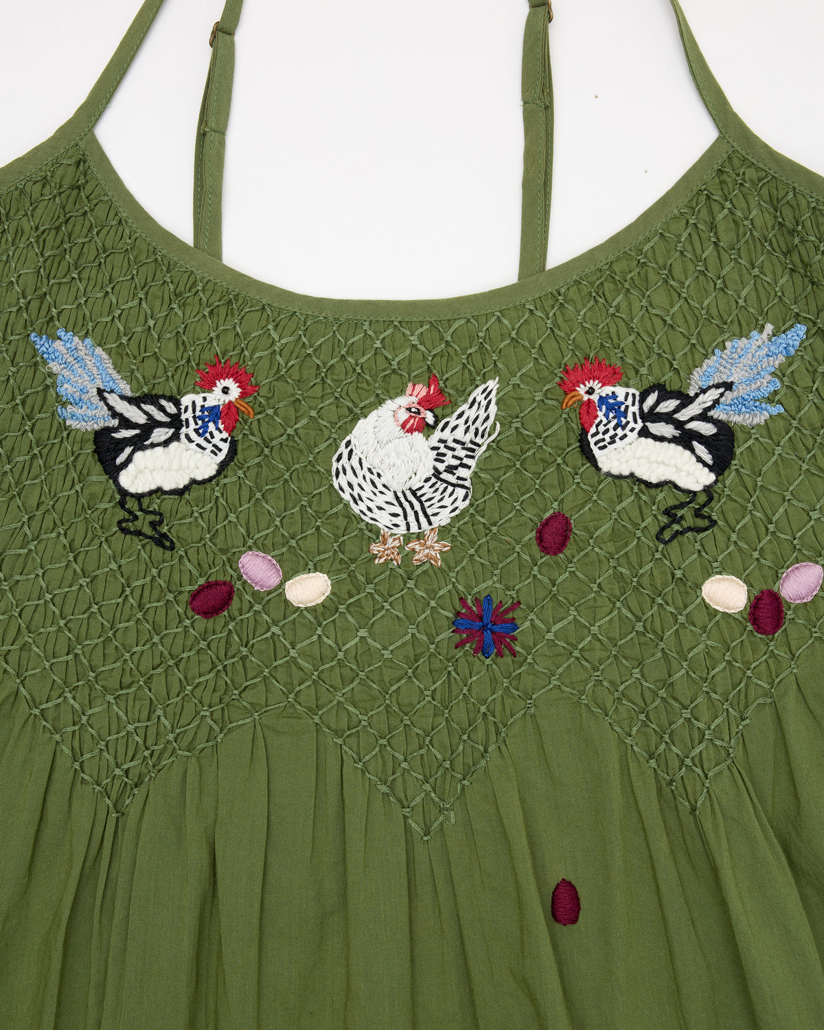 Chickens & Roosters - Tulsi Nightie - Olive