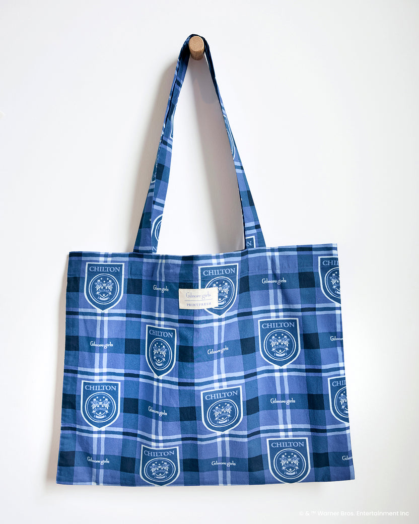 Chilton Plaid - Go To Tote - Rory Blue