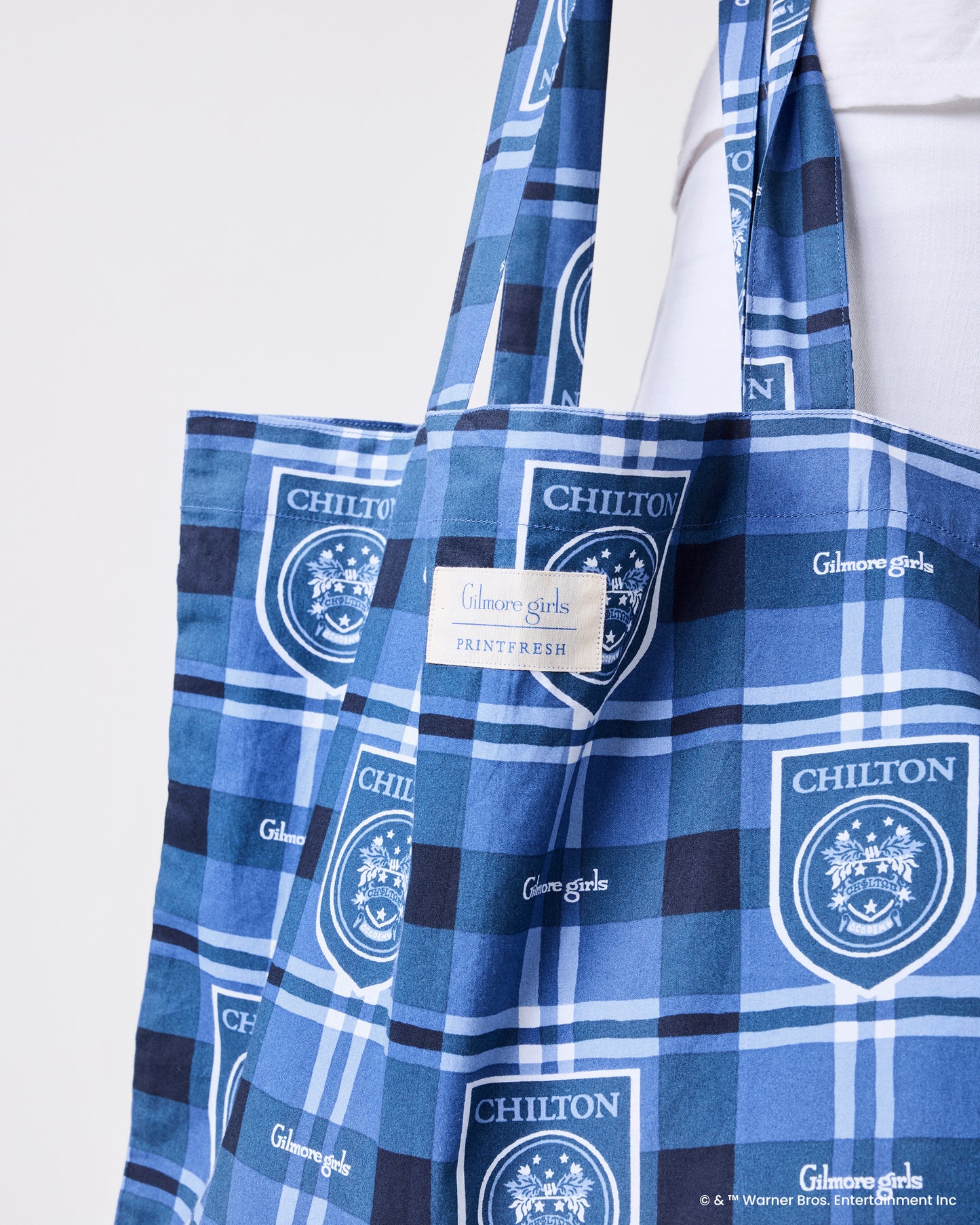 Chilton Plaid - Go To Tote - Rory Blue