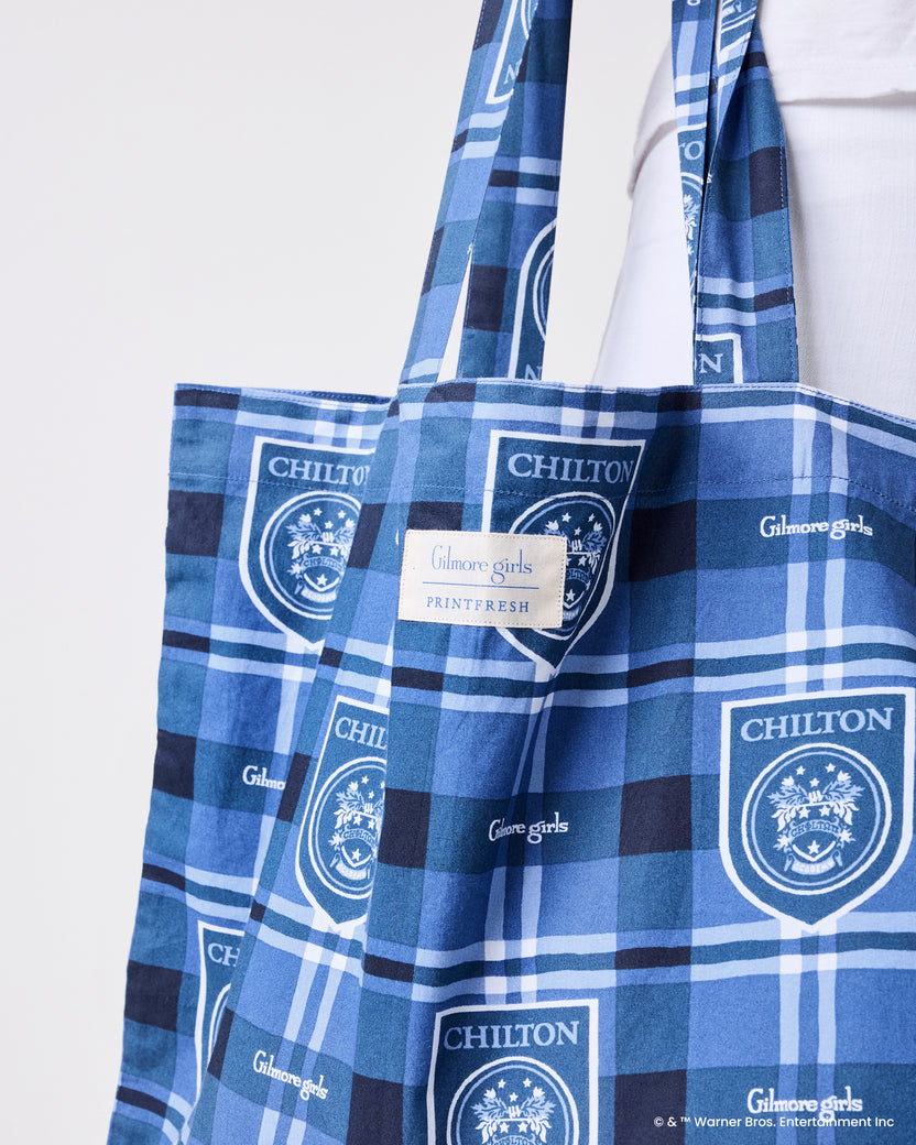 Chilton Plaid - Go To Tote - Rory Blue
