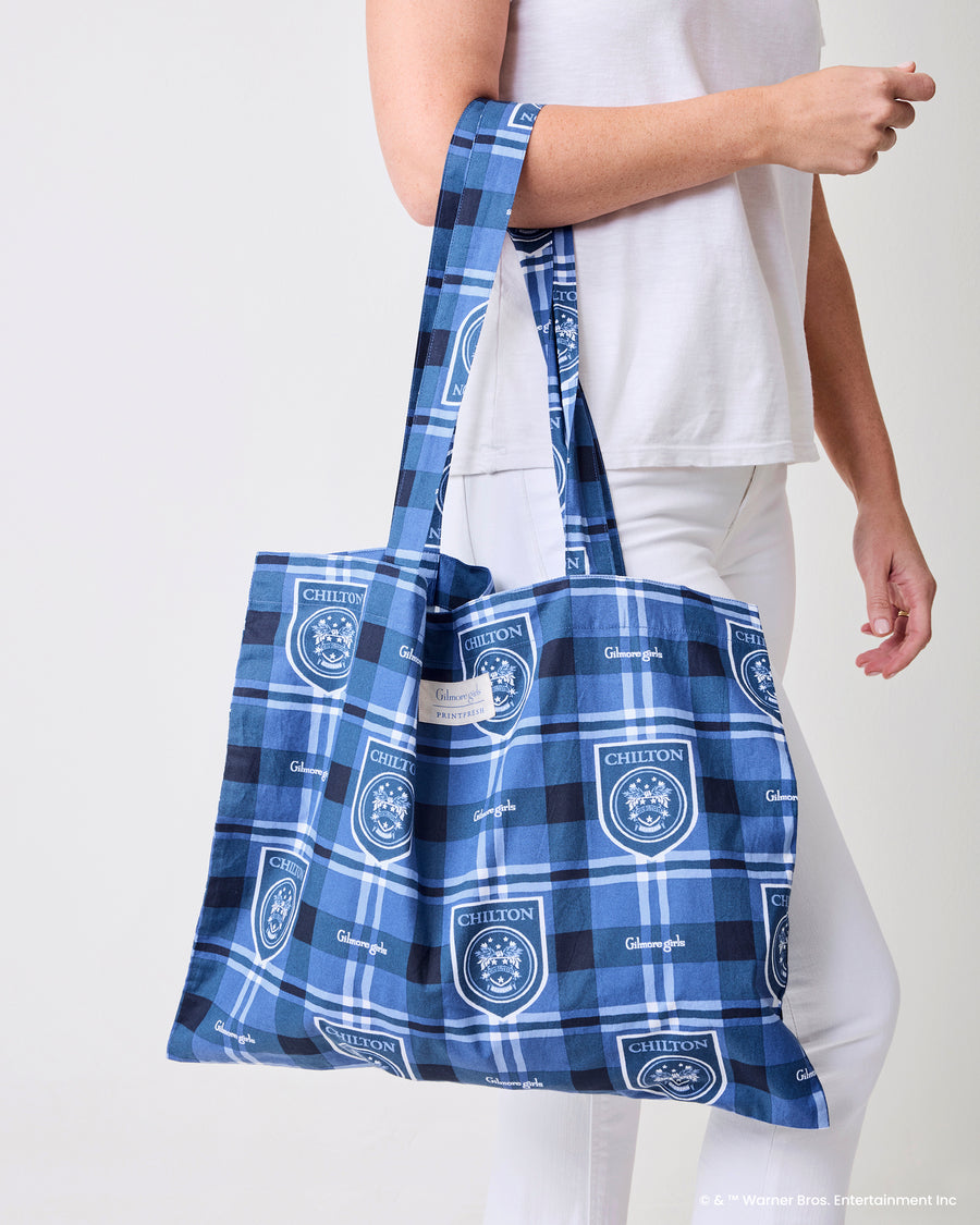 Chilton Plaid - Go To Tote - Rory Blue