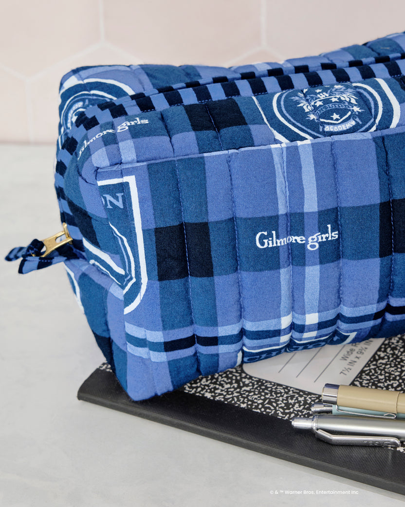 Chilton Plaid - Nola PJ Pants & Pouch Bundle - Rory Blue