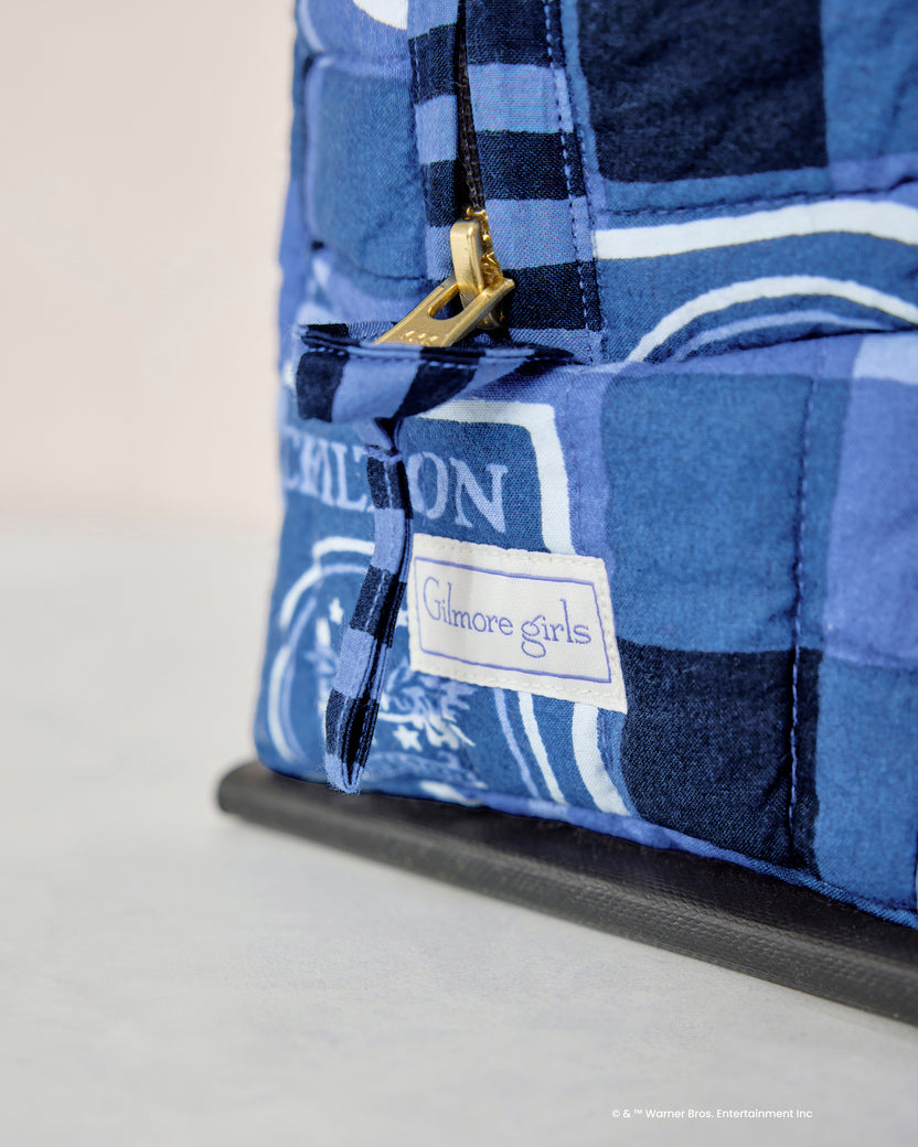 Chilton Plaid - Traveler Tote & Pouch Bundle - Rory Blue
