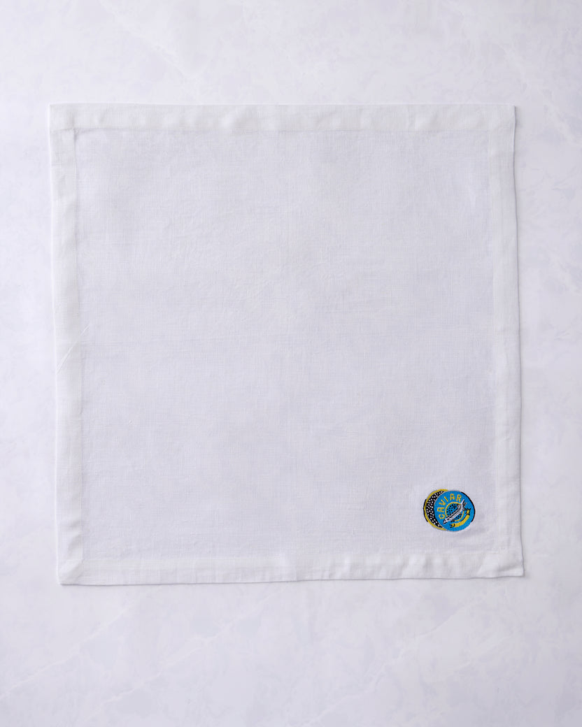 Champagne & Caviar - Oversized Linen Dinner Napkins Set of 4 - Cloud