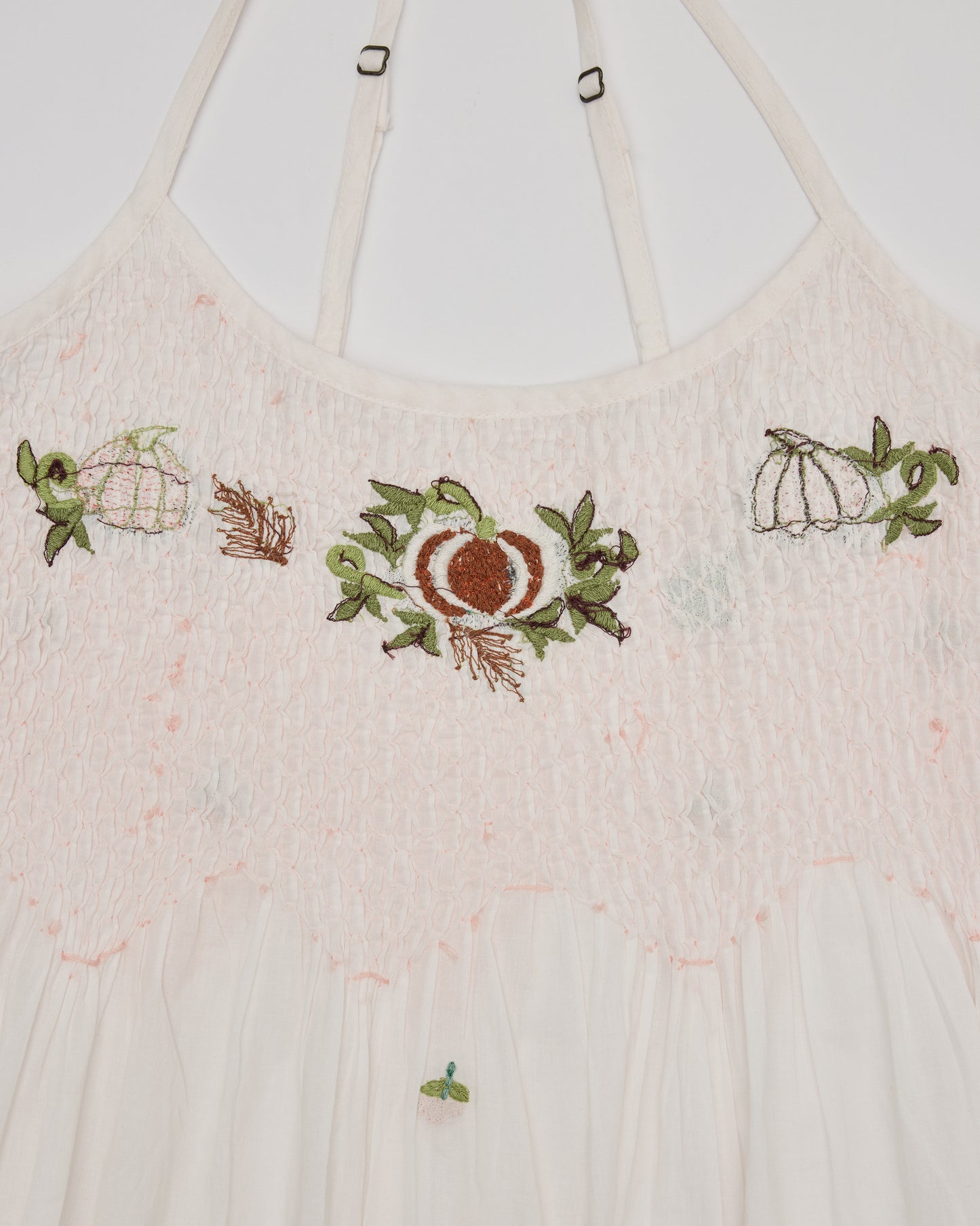Embroidered Pumpkins - Naya Short Set - Natural