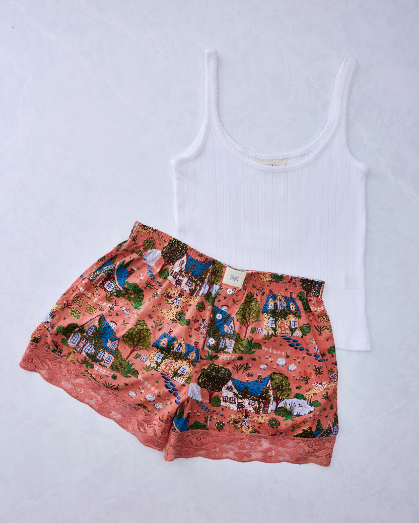 English Countryside - Daphne Boxers & Esme Tank Bundle - Dusty Rose