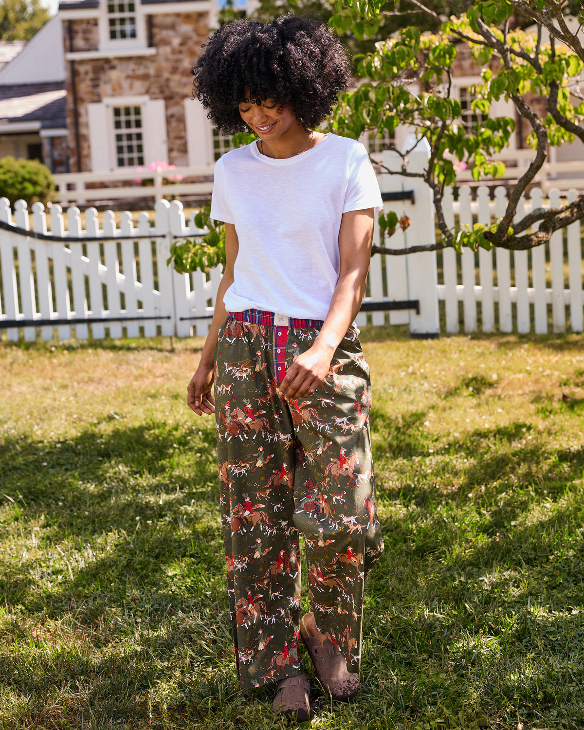 Fox Hunting - Nola PJ Pants - Pine Grove