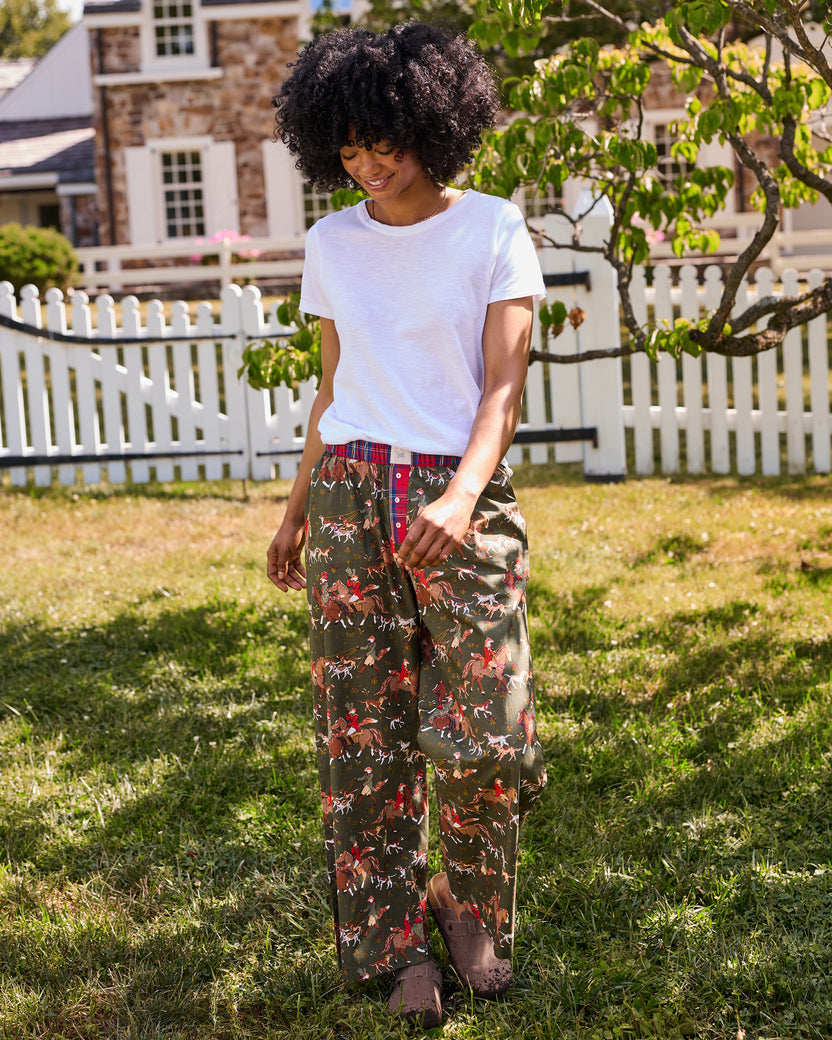 Fox Hunting - Nola PJ Pants - Pine Grove