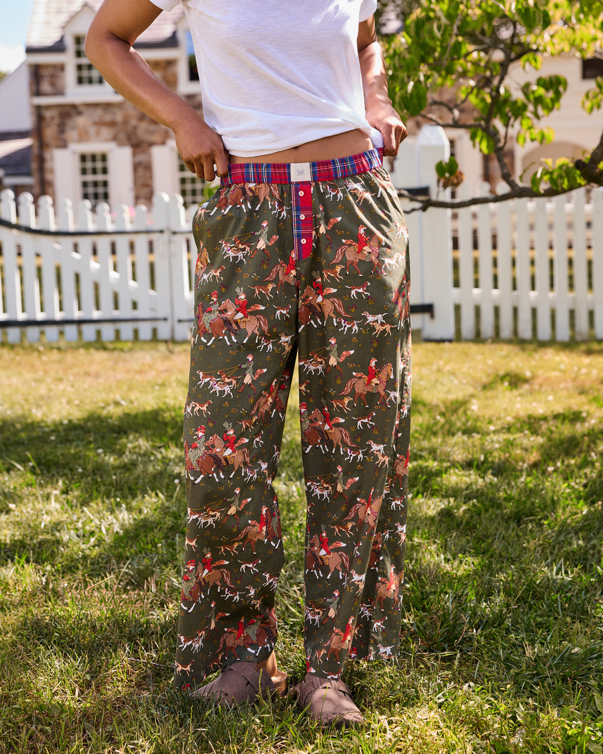 Fox Hunting - Nola PJ Pants - Pine Grove