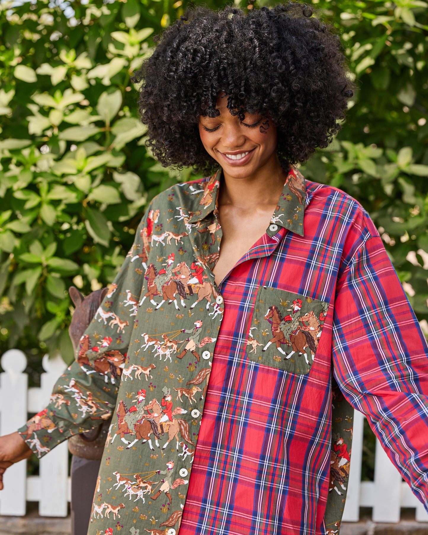 Fox Hunting - Everyday Buttondown Shirt - Pine Grove