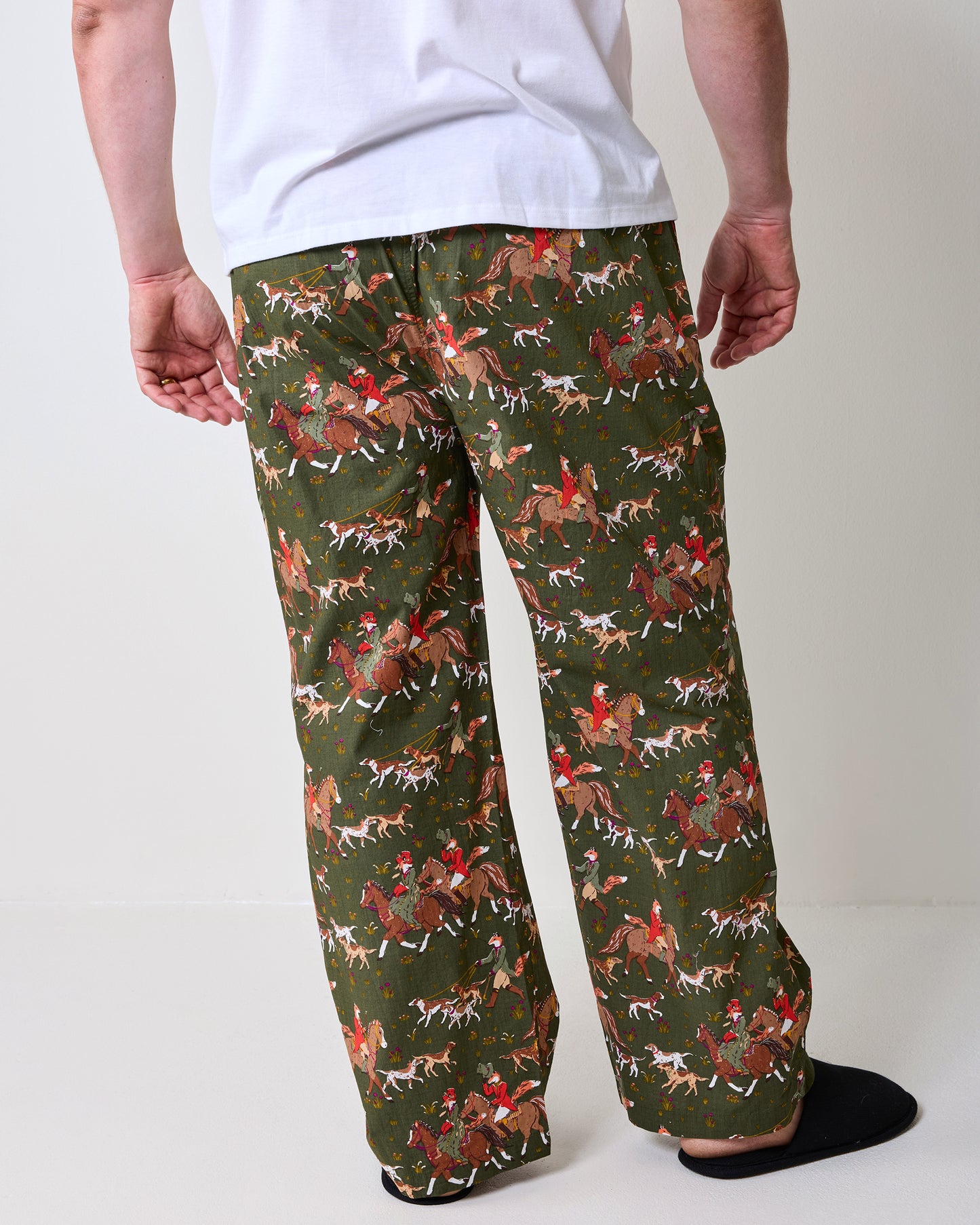Fox Hunting - Men’s Long PJ Pants - Pine Grove