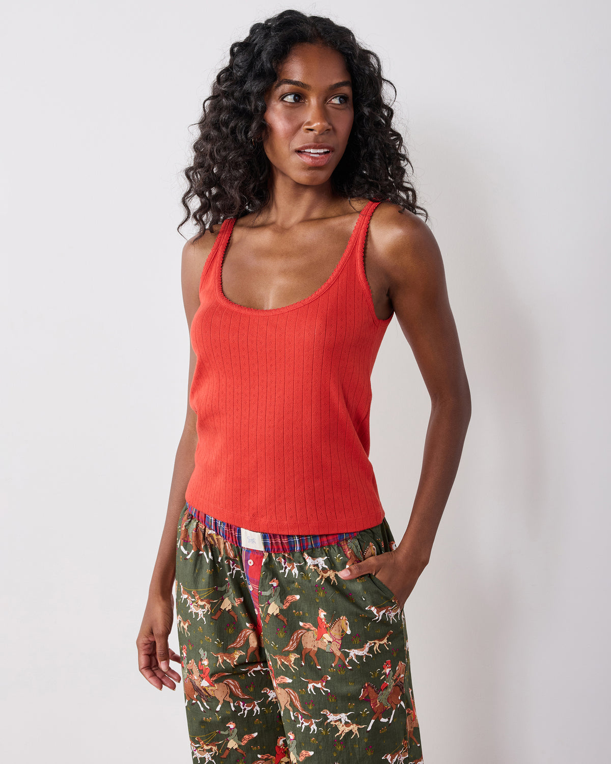 Fox Hunting - Petite Nola PJ Pants - Pine Grove