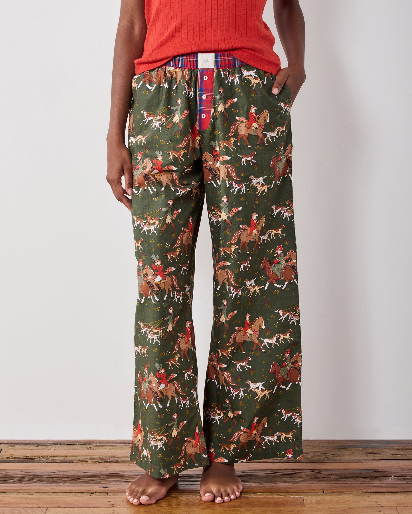 Fox Hunting - Petite Nola PJ Pants - Pine Grove