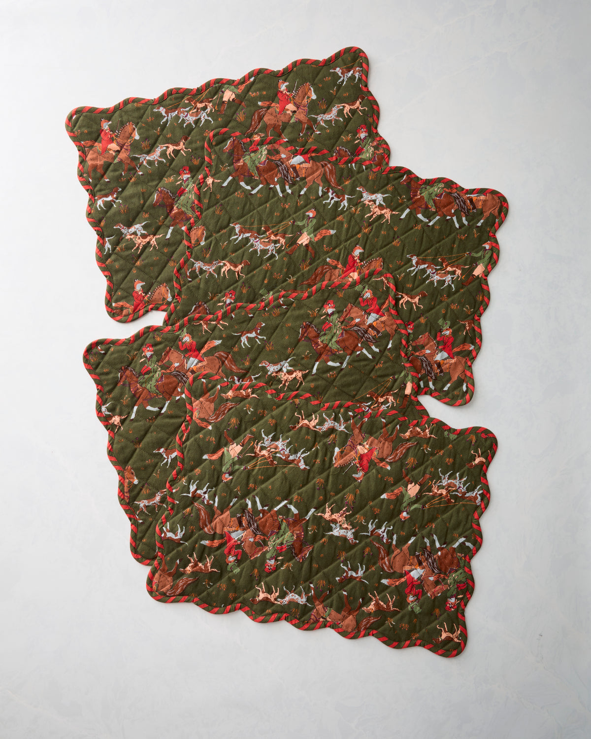 Fox Hunting - Placemats Set of 4 - Pine Grove