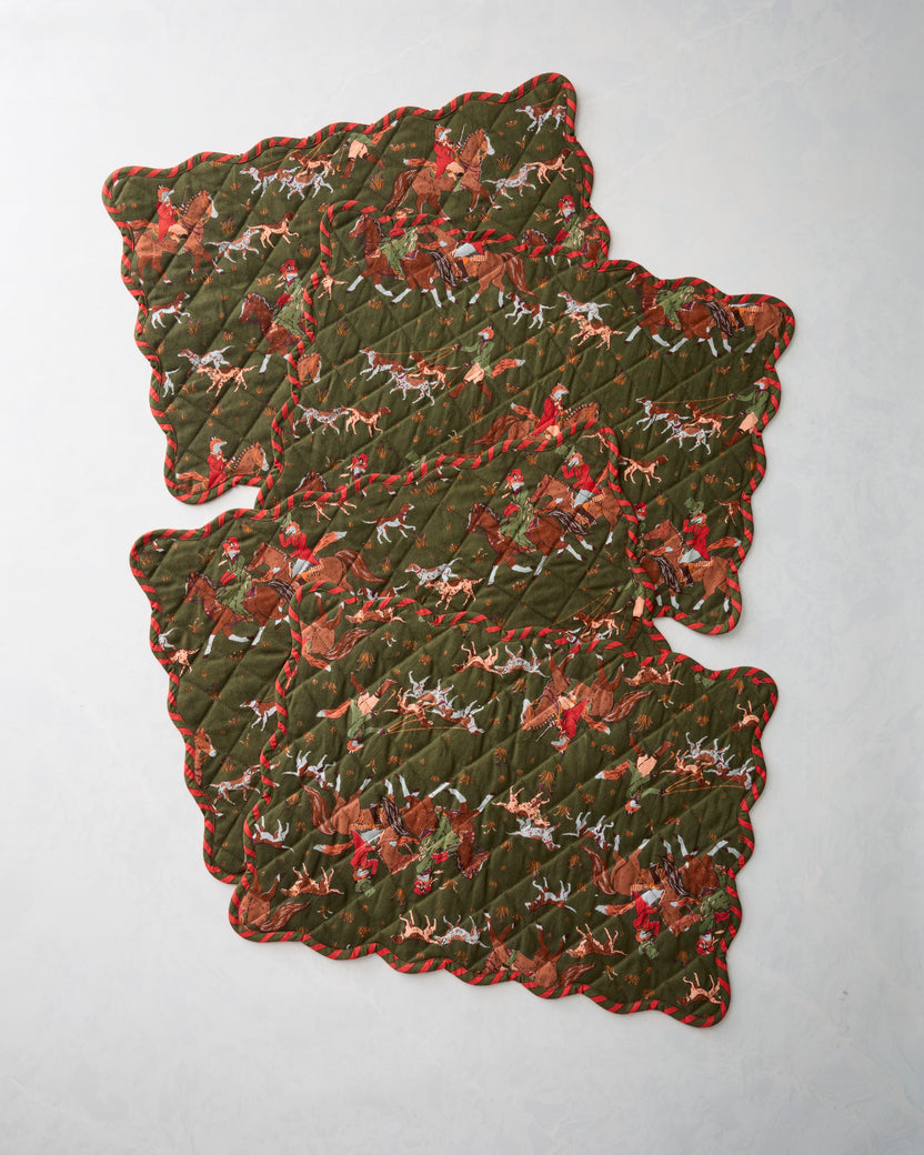 Fox Hunting - Placemats Set of 4 - Pine Grove