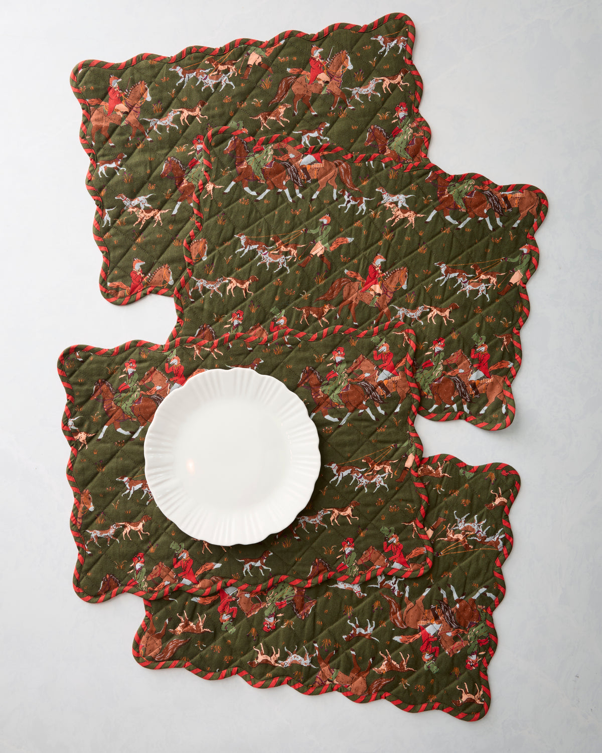 Fox Hunting - Placemats Set of 4 - Pine Grove