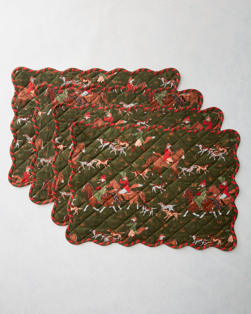 Fox Hunting - Placemats Set of 4 - Pine Grove