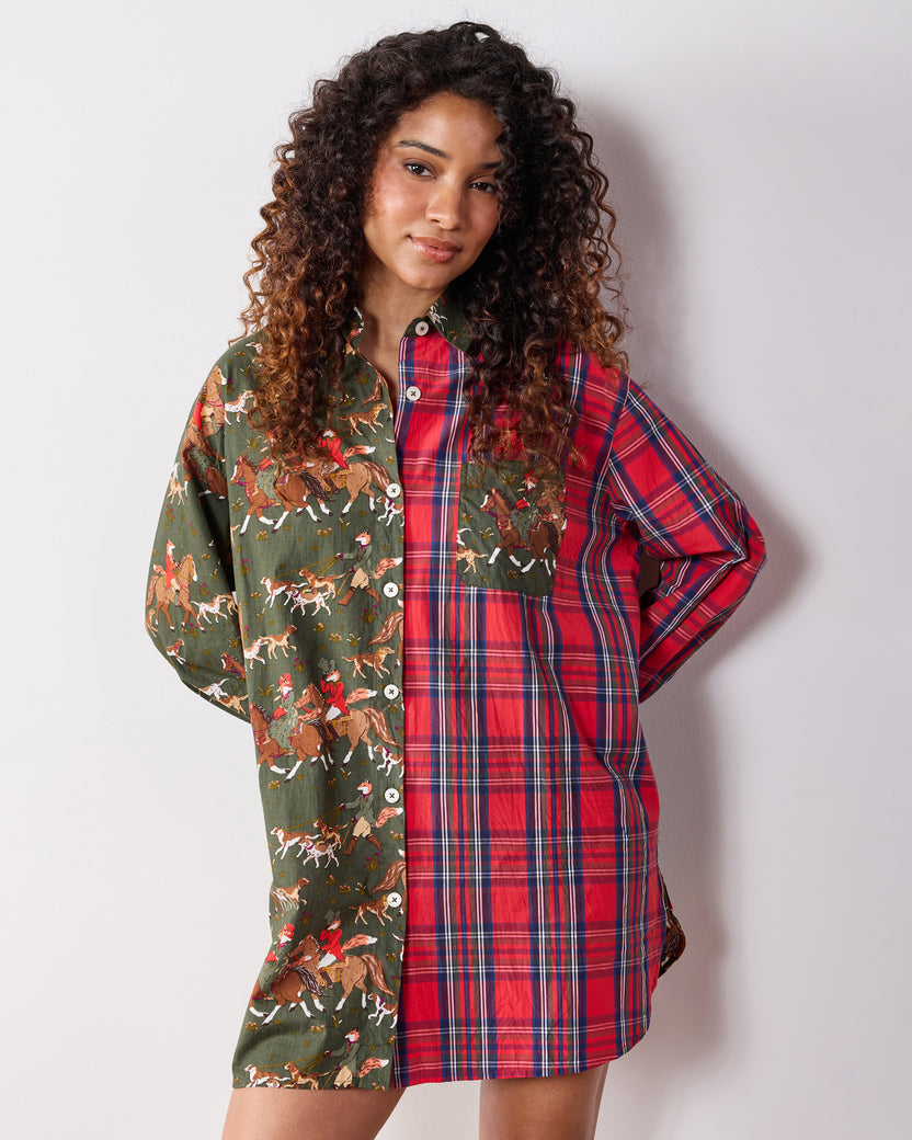 Fox Hunting - Everyday Buttondown Shirt - Pine Grove