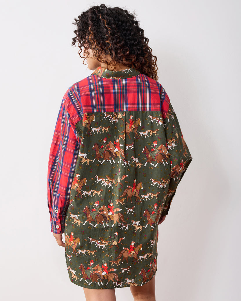 Fox Hunting - Everyday Buttondown Shirt - Pine Grove