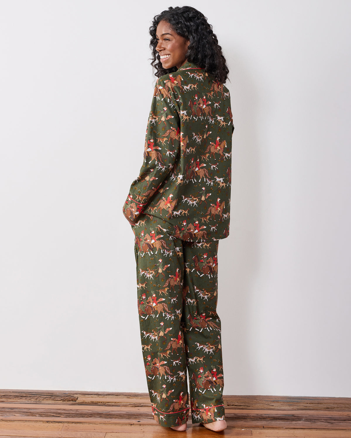 Fox Hunting - Long PJ Set - Pine Grove