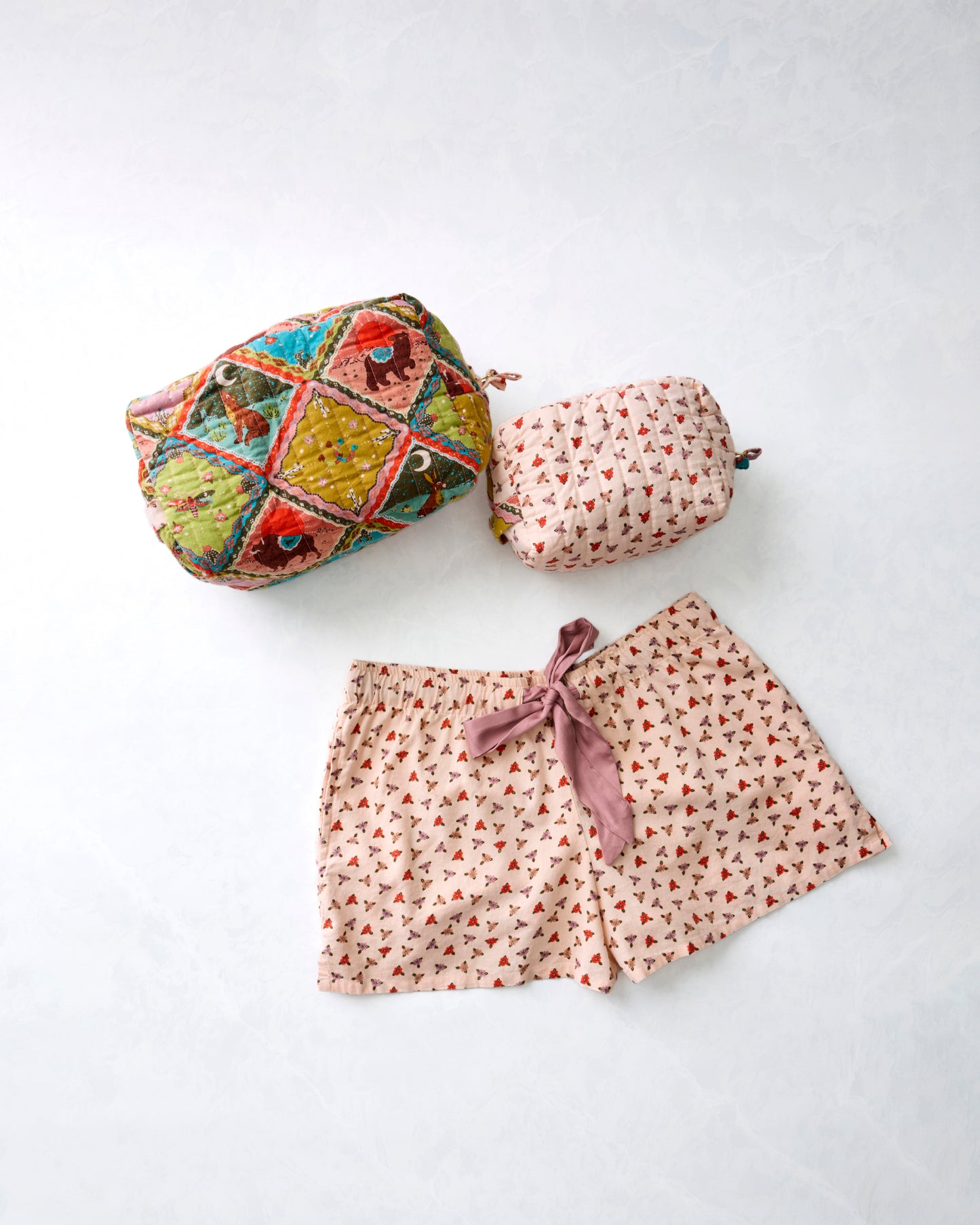 Frontier Flowers - Astrid Shorts & Pouches Bundle - Multi