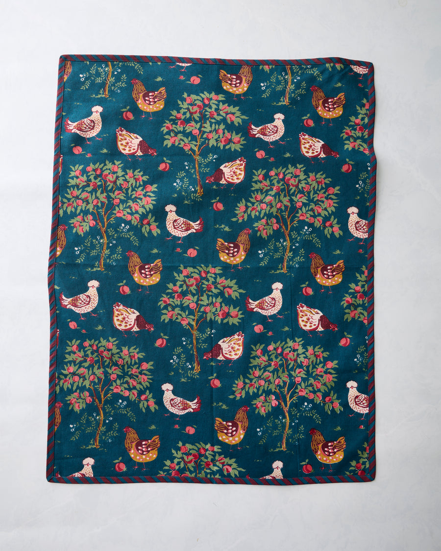 Hen House - Set of 2 Tea Towels - Navy