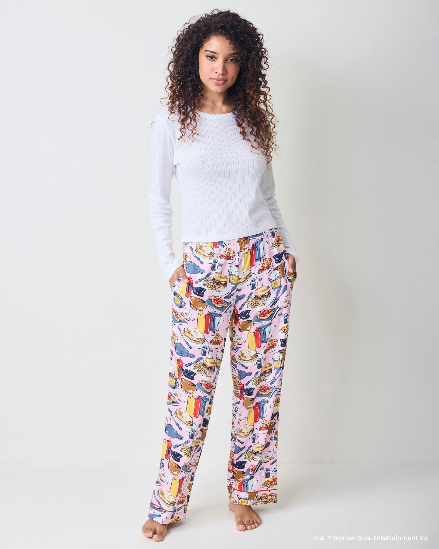 Luke’s Diner - Organic Pima Modal Knit PJ Pant - Lorelei Pink