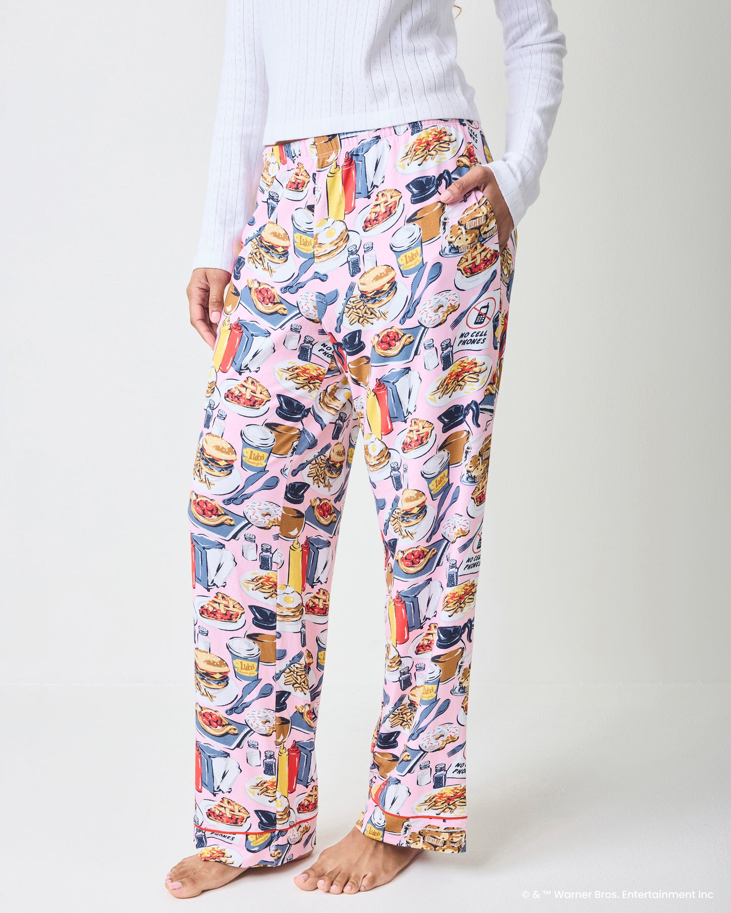 Luke’s Diner - Organic Pima Modal Knit PJ Pant - Lorelei Pink