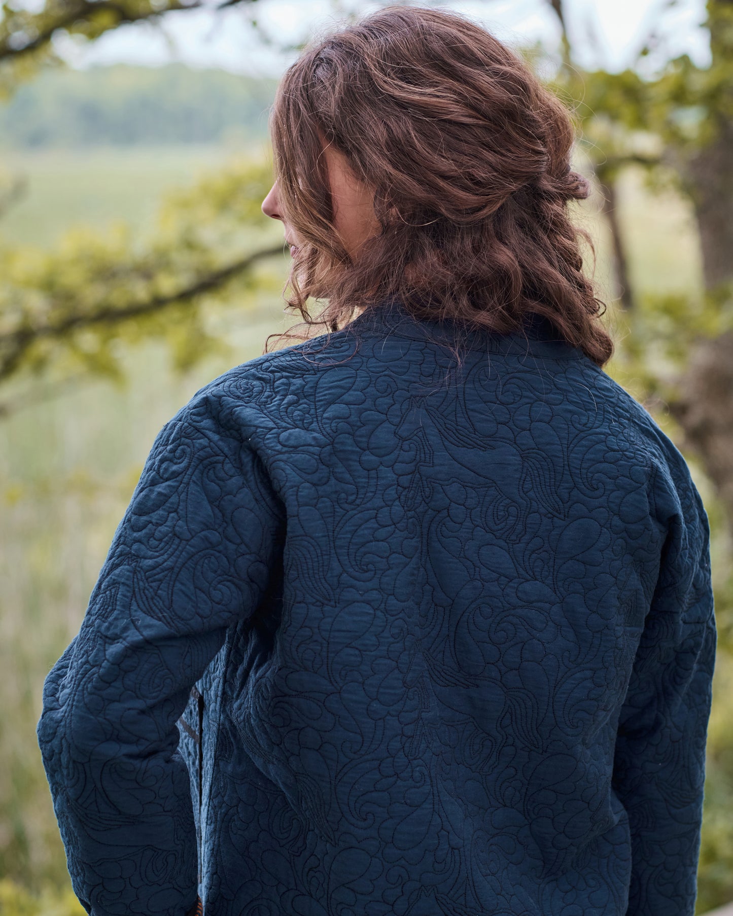 Quilted Equestrian - Elliott Jacket - Vintage Indigo