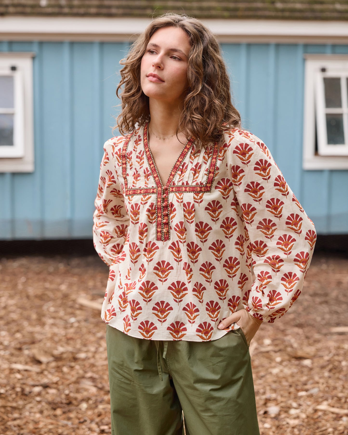 Sierra Bloom - Harmony Blouse - Fawn
