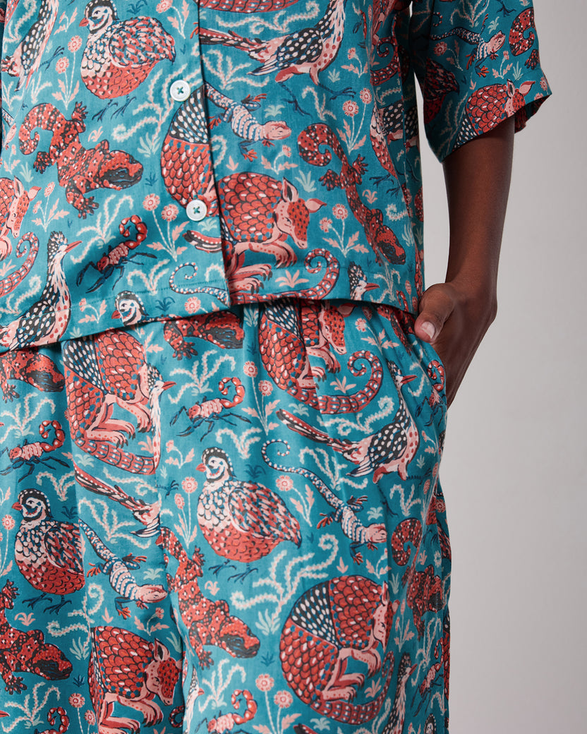 Canyon Critters - Petite Eco Satin Wildest Dreams Set - Teal