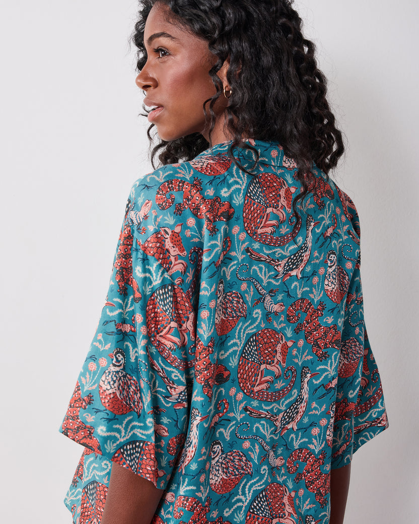Canyon Critters - Tall Eco Satin Wildest Dreams Set - Teal