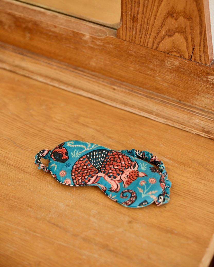Canyon Critters - Eco Satin Eyemask - Teal