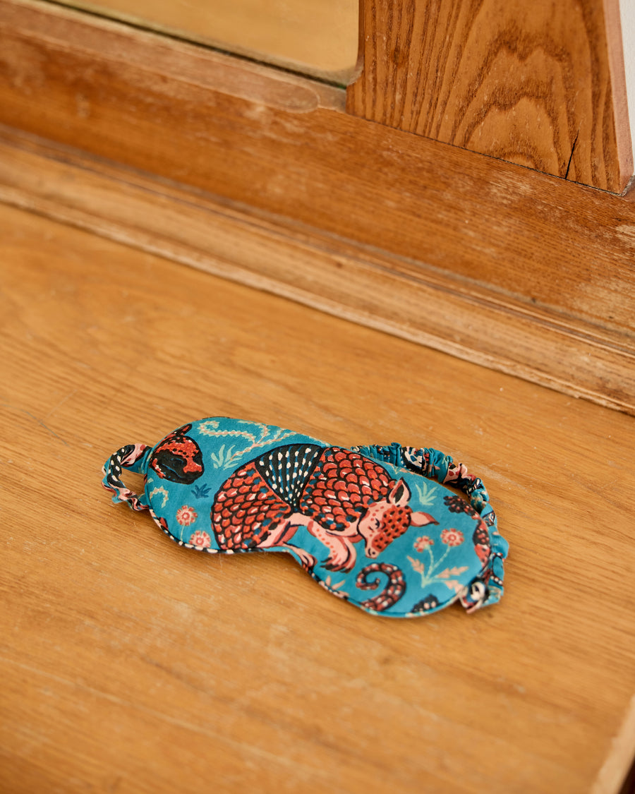 Canyon Critters - Eco Satin Eyemask - Teal
