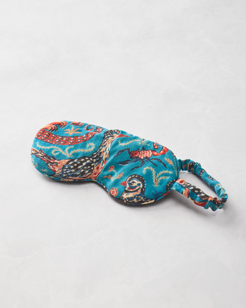 Canyon Critters - Eco Satin Eyemask - Teal