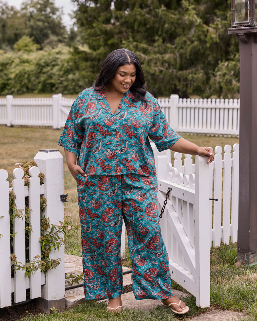 Canyon Critters - Eco Satin Wildest Dreams Set - Teal