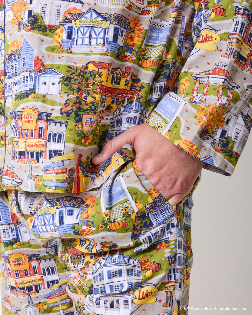 Stars Hollow - Men's Long PJ Set - Harvest Festival