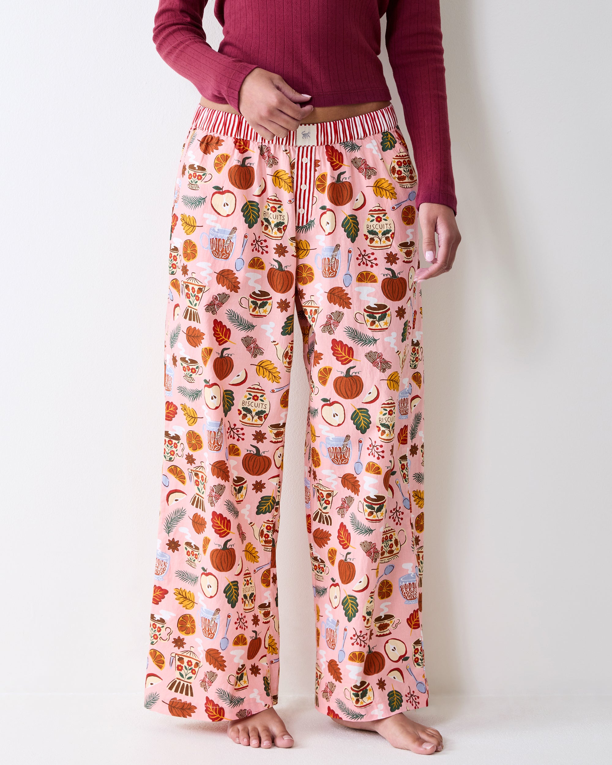 Autumn Cafe - Nola PJ Pants - Rose Hip – Printfresh