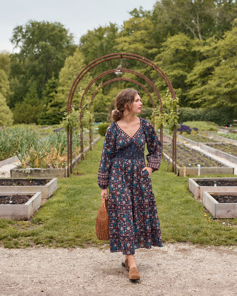 Valley Garden - Flora Dress - Midnight Sky